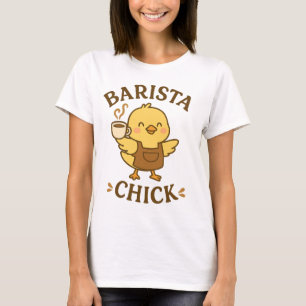 Camiseta Pintinho Barista - Presente de Sobrecarga de Café 