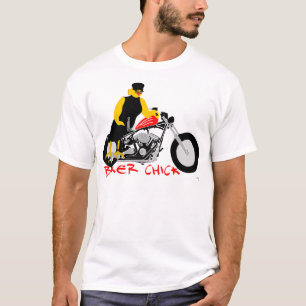 Camiseta PINTINHO BIKER sentado em sua moto