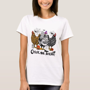 Camiseta Pintinho De Galinha Halloween Ou Trate Spooky Seas