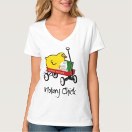 Camiseta Pintinho de Notícias Móveis Andando Pequeno Vagão