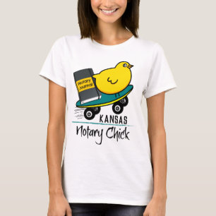 Camiseta Pintinho de Notícias Móveis no Skateboard Kansas