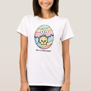 Camiseta Pintinho de Páscoa em ovos rachados - Feriado de P