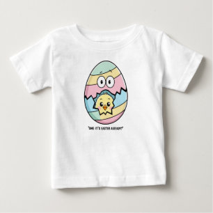 Camiseta Pintinho de Páscoa em ovos rachados - Feriado de P