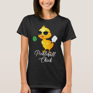 Camiseta Pintinho de picleball, bola de picleball engraçada