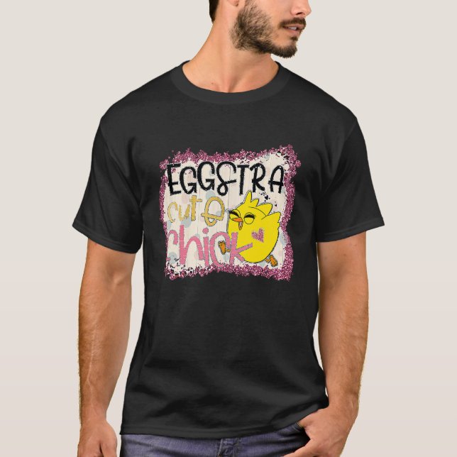 Camiseta Pintinho de pintinho de bebê giro e pintinho de ov (Frente)