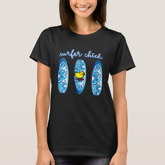 Camiseta Pintinho De Surfe Engraçado Shirt Summer Lovers S (Frente)