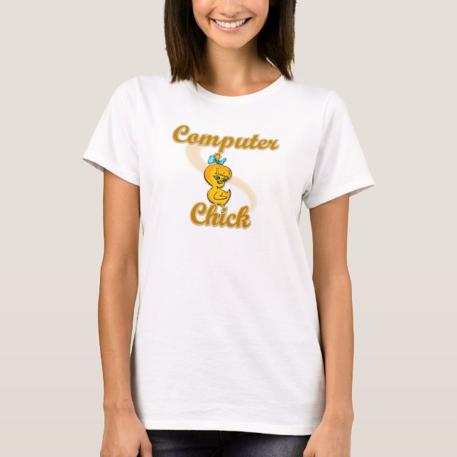 Camiseta Pintinho do computador (Frente)