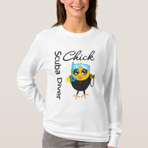 Camiseta Pintinho do mergulhador de mergulhador