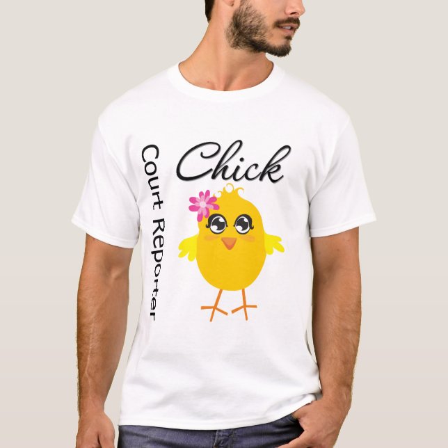 Camiseta Pintinho do repórter de corte (Frente)