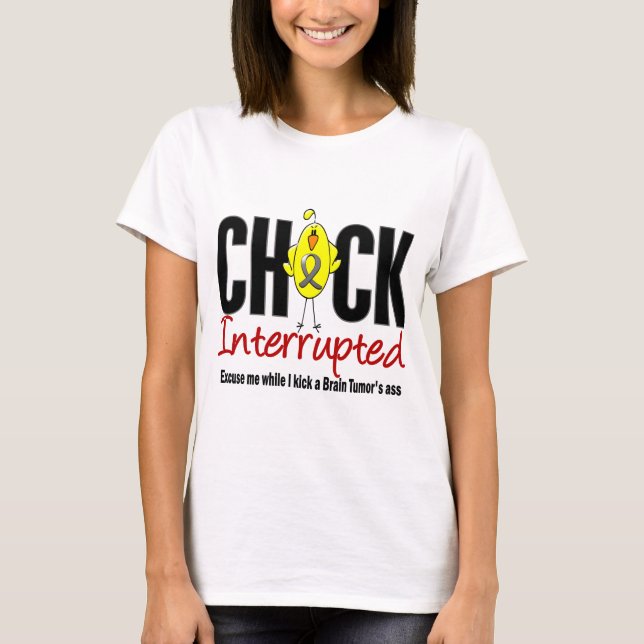 Camiseta Pintinho do tumor cerebral interrompido (Frente)