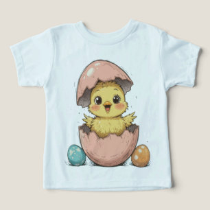Camiseta Pintinho engraçada em ovos rachados