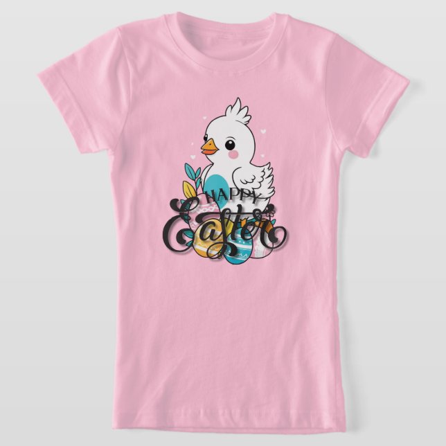 Camiseta Pintinho felz pascoa (Postura )