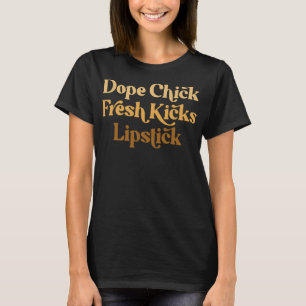 Camiseta Pintinho Fresco Bichos Batom Engraçado Dizendo Mul