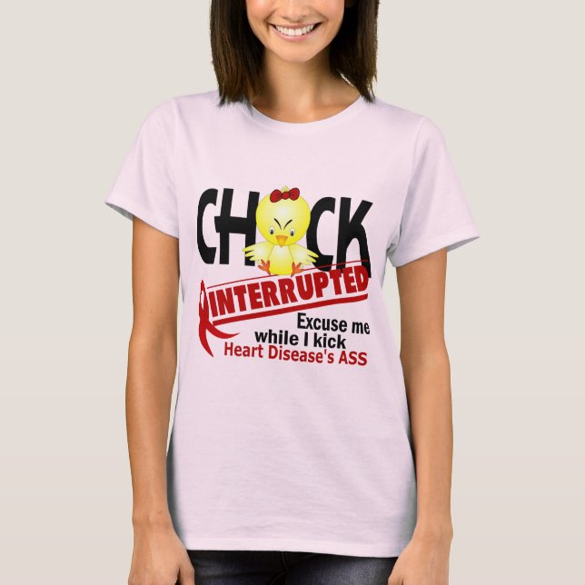 Camiseta Pintinho Interrompido 2 Doença Cardíaca (Frente)