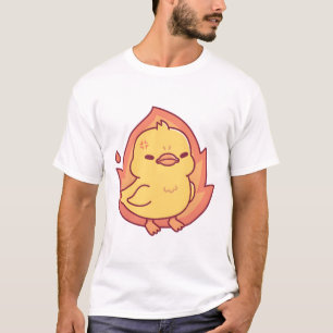 Camiseta Pintinho Irritado Mas Ainda Bonito Em Fogo
