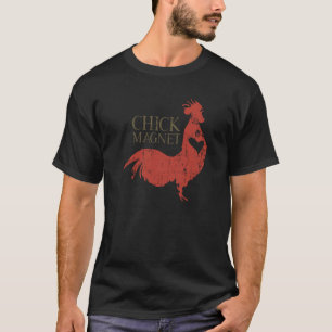 Camiseta Pintinho Magnet Rooster Adulto Humor Retro Vintage