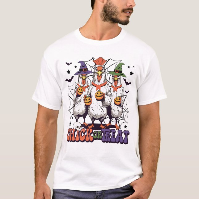 Camiseta Pintinho ou tratamento de galinhas do Dia das Brux (Frente)