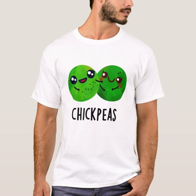 Camiseta Pintinho Peas Engraçado Menina Pea Pun (Frente)