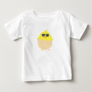 Camiseta pintinho Pintinho Legal Páscoa amarelo