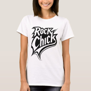 Camiseta Pintinho rochoso - Tipografia branca e negra escur