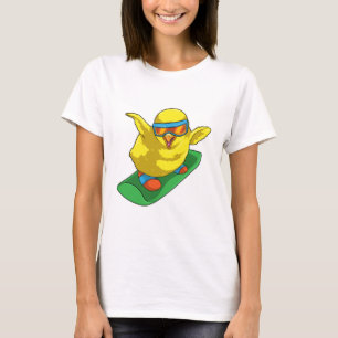 Camiseta Pintinho Snowboarder Snowboard