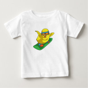 Camiseta Pintinho Snowboarder Snowboard