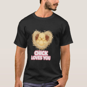 Camiseta Pintinhos Adoráveis para Bebês para Amantes de os