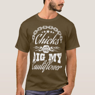 Camiseta Pintinhos cavando minha couve-flor