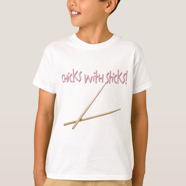Camiseta Pintinhos com varas (Frente)