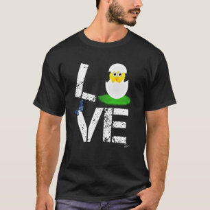 Camiseta Pintinhos de amor na Páscoa e roupa de ovelha