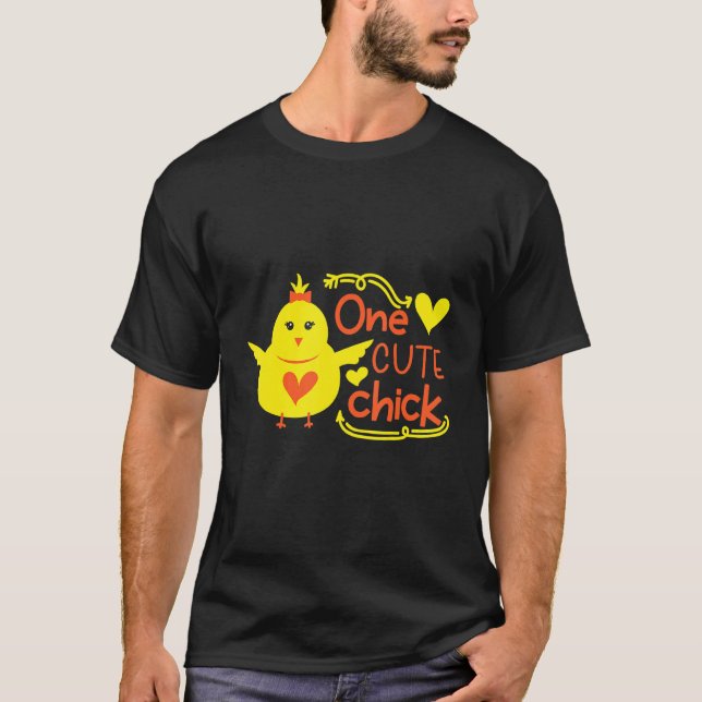 Camiseta Pintinhos de Páscoa bonitos me cavam (Frente)