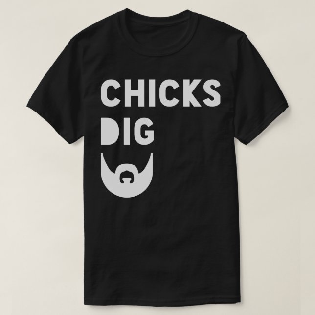 Camiseta Pintinhos Dig Beards (Frente do Design)