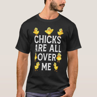 Camiseta Pintinhos Estão Por Toda Minha Filha De Frango Men