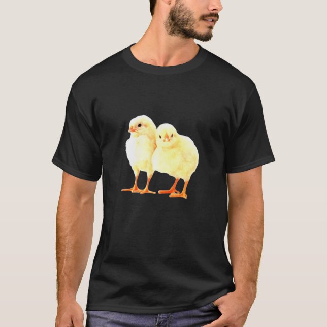 Camiseta Pintinhos Frangos Bebês (Frente)