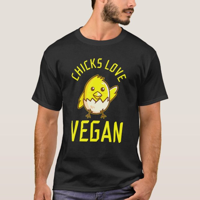 Camiseta Pintinhos Love Vegan (Frente)