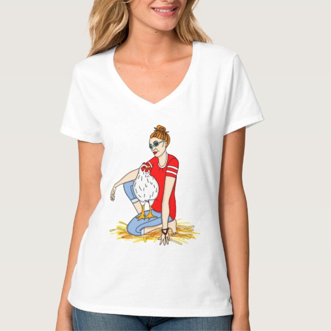 Camiseta Pintinhos malucos (Frente)