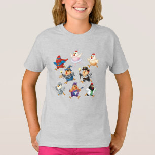 Camiseta Pintinhos malucos em conchas
