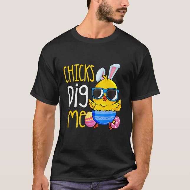 Camiseta Pintinhos Me Cavam Felz pascoa Dia De Ovo Caça Tod (Frente)