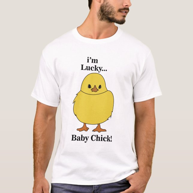 Camiseta Pintinhos, sou Pintinho de Bebê Sortudo (Frente)