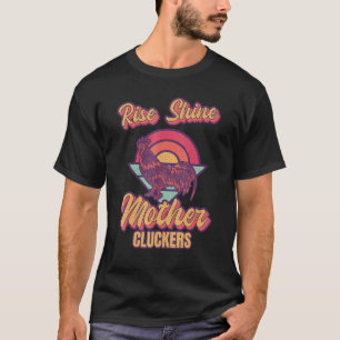 Camiseta Pinto e Brilha Mãe Cluckers Raça de Galo Frango