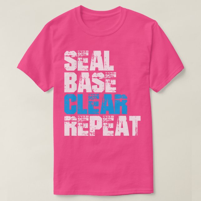 Camiseta Pintor automático de repetição da base de selagem (Frente do Design)
