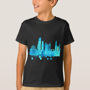 Camiseta Pintor de Aquarela do Skyline Chicago