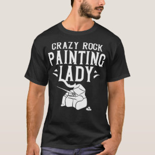 Camiseta Pintor De Artistas De Pedra Do Rock Das Mulheres I