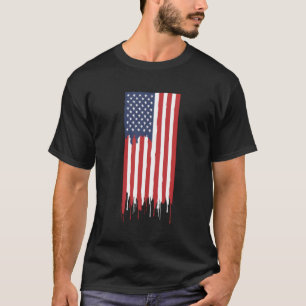 Camiseta Pintor de Bandeira Americana