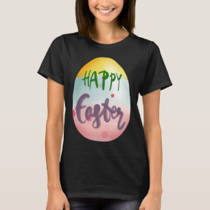 Camiseta Pintor de caça aos ovos no dia do Felz pascoa de P