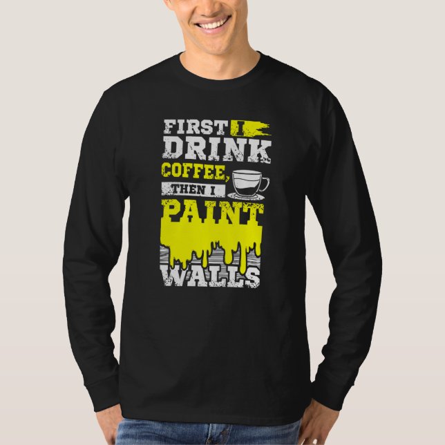 Camiseta Pintor de Café e Parede (Frente)