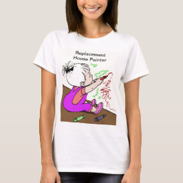 Camiseta Pintor de Casa Substituto Divertido para Mãe