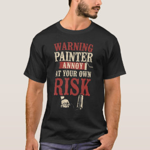 Camiseta Pintor do Decorador do Pintor Secador da Casa