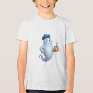 Camiseta Pintor Fantasma Assustador Arte Criativa de Hallow
