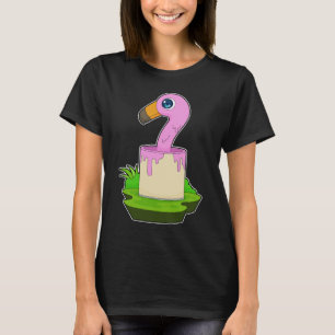 Camiseta Pintor Flamingo Balde de tinta Pintura